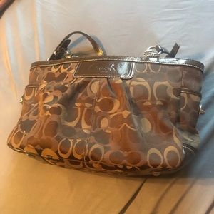 Coach purse brown